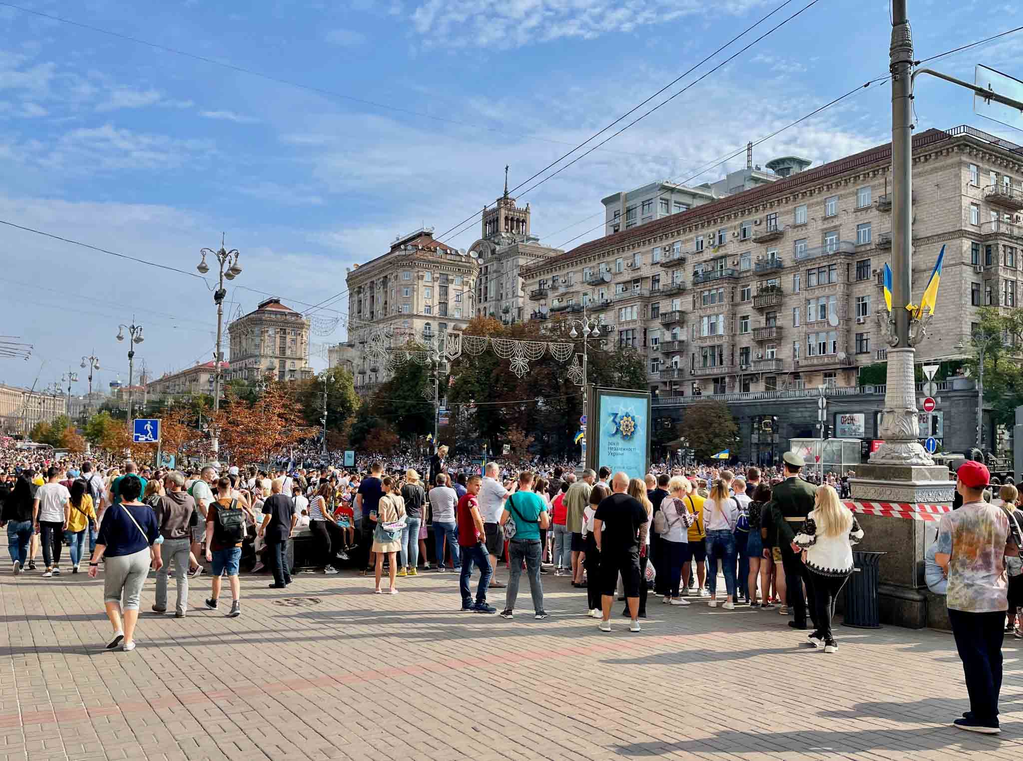 Took this photo right after Ukraine's Independence Day parade finished, 6 months before Russia's invasion.